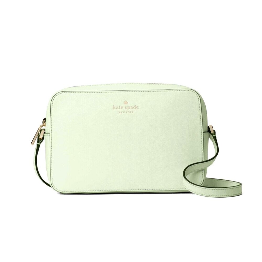 New Kate Spade Harper Crossbody bag Leather  Light Olive